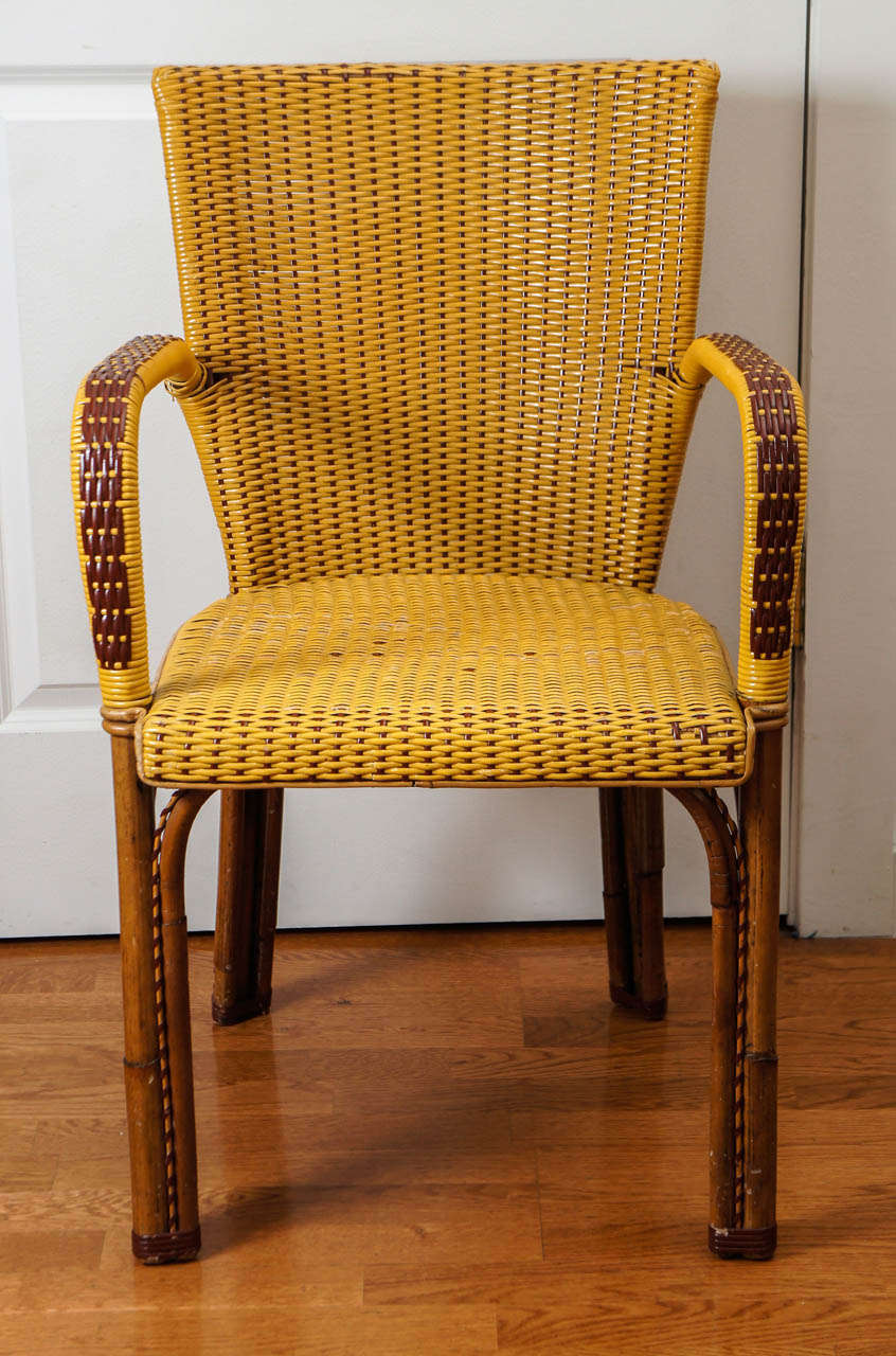 french wicker chairs