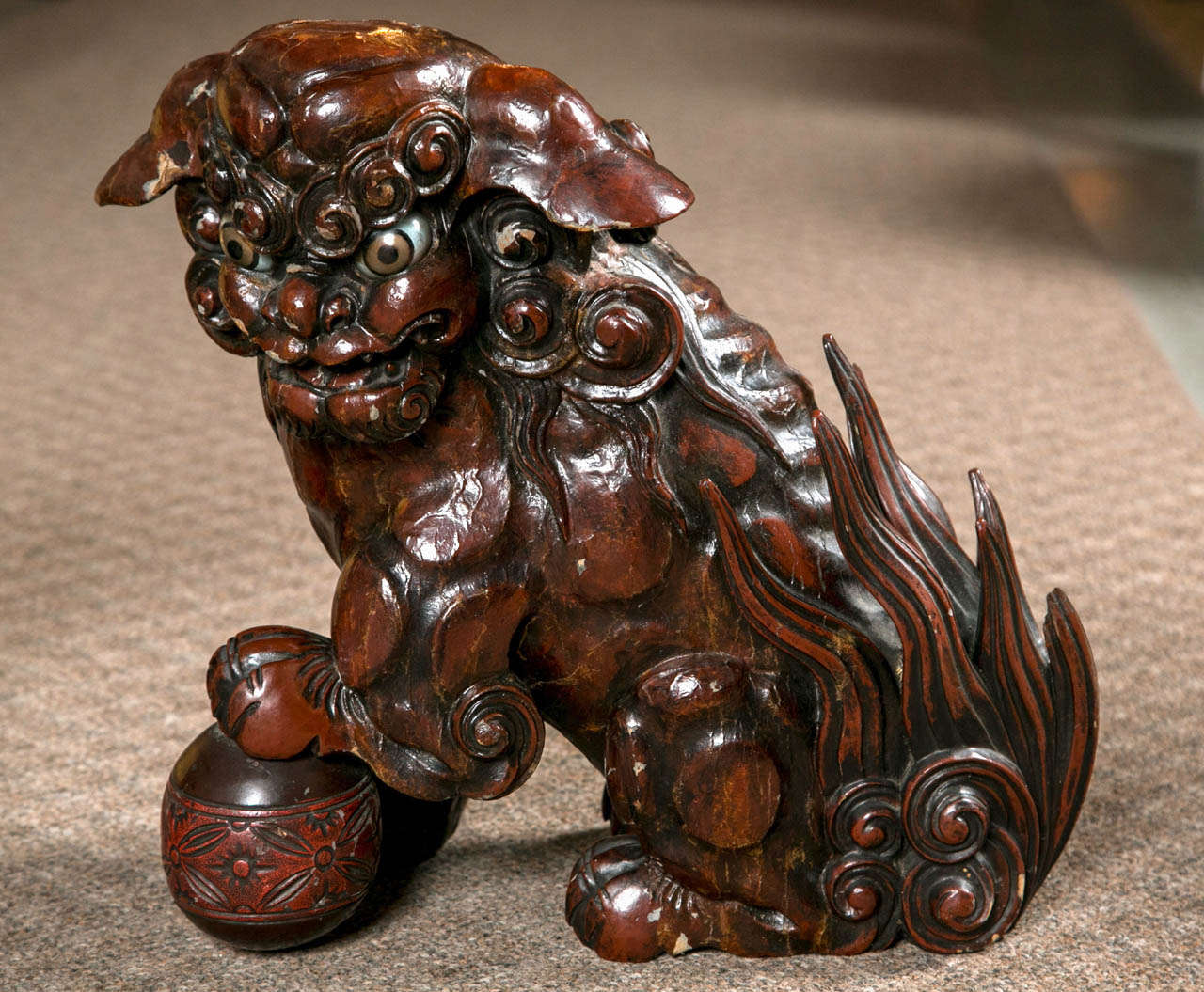 Pair of 19th Century Foo Dogs
