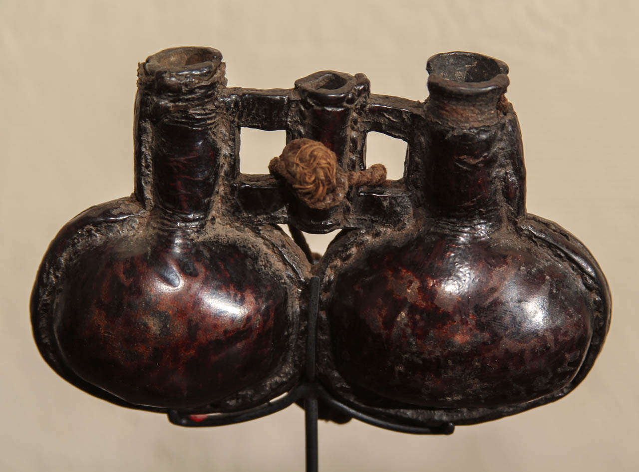 Leather Chinese Gun Powder Flasks For Sale