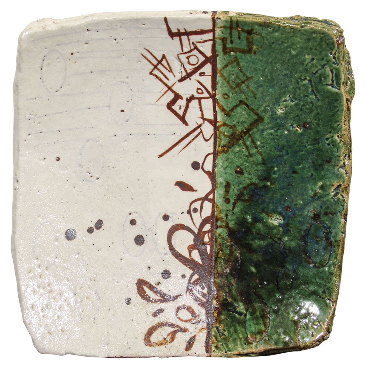 Square Oribe Tray For Sale