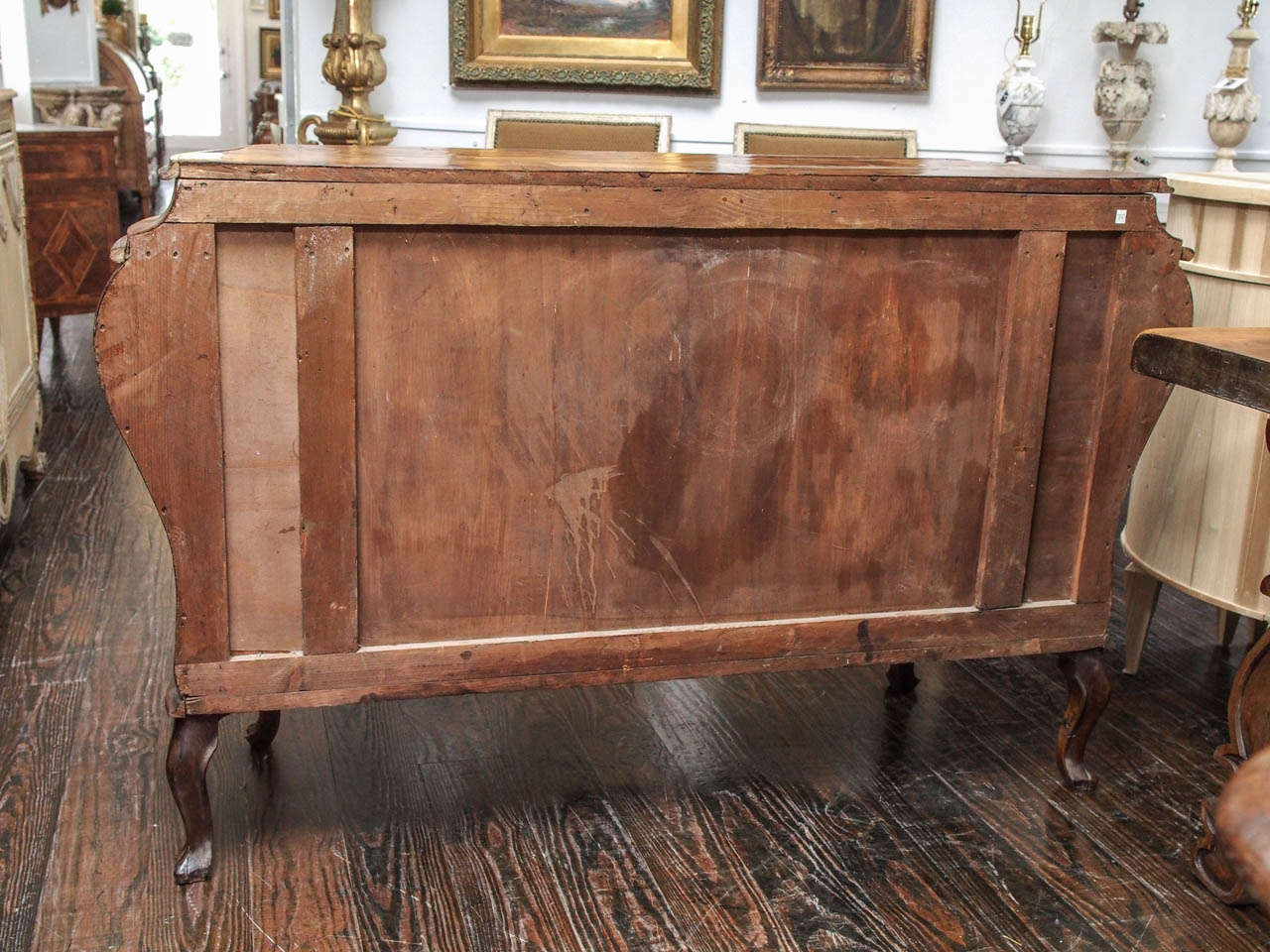 Italian Rococo Olive Wood Commode For Sale 5