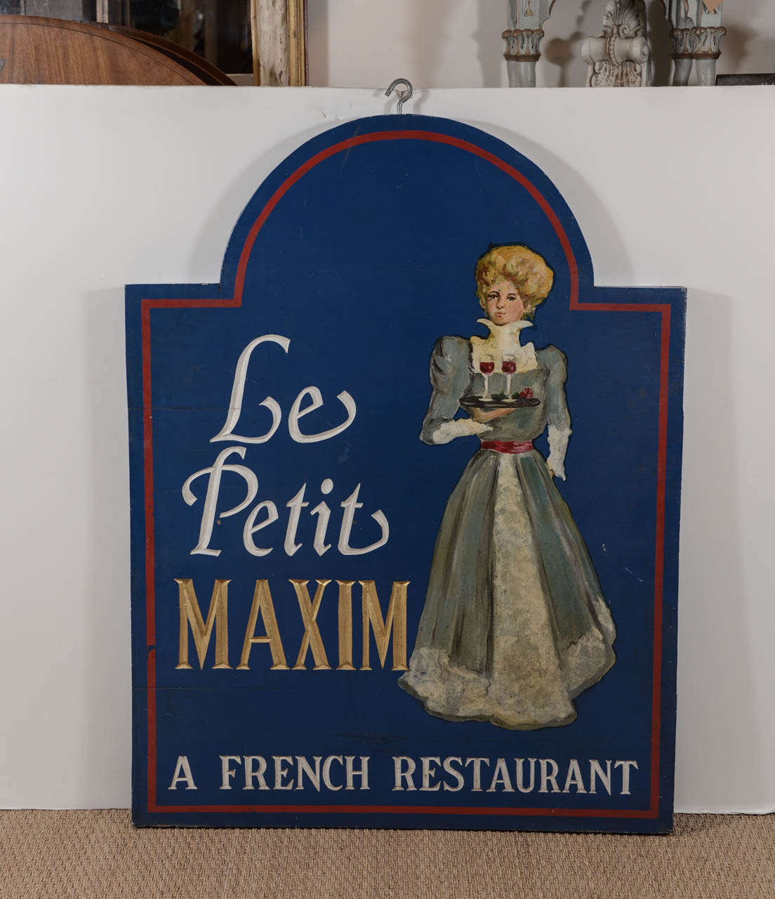 19th Century "Le Petit Maxim" French Restaurant Sign For Sale at 1stDibs