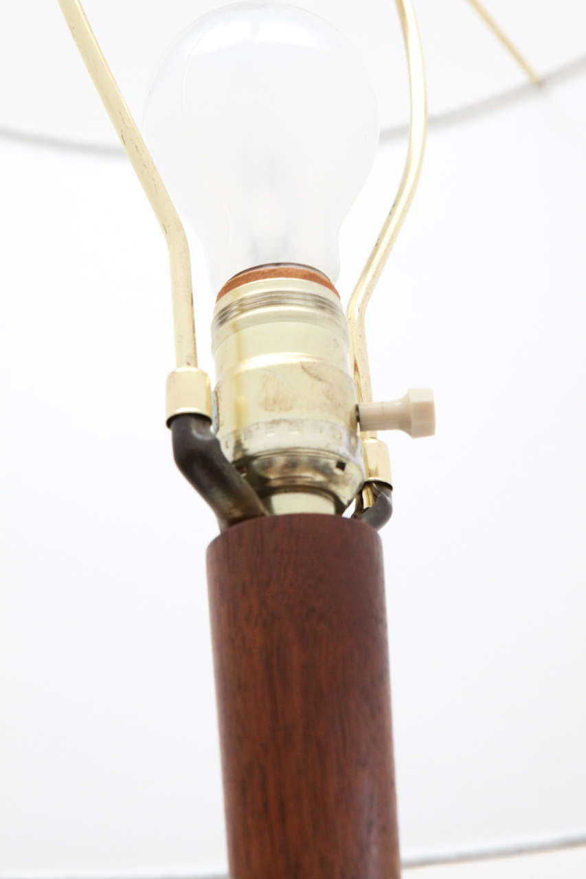 Mid-20th Century Danish Modern Wood Lamp