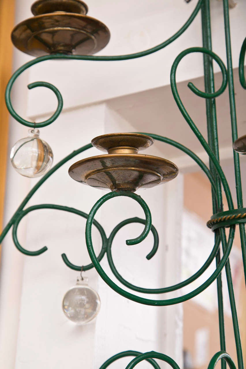 Large and Unique Scrolled Wire Candle Sconce In Excellent Condition For Sale In Mt Kisco, NY