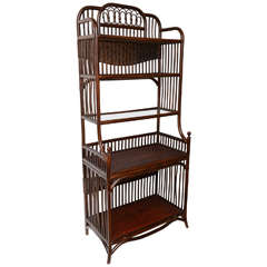 Aesthetic Manner Bamboo Book Case or Etagere