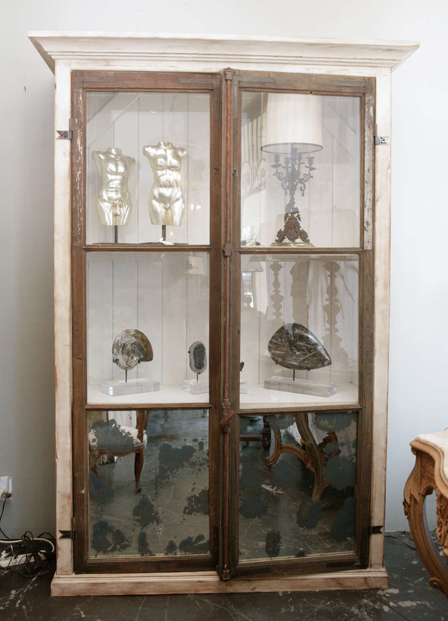 18th Cent. Window Frame Front Book Case