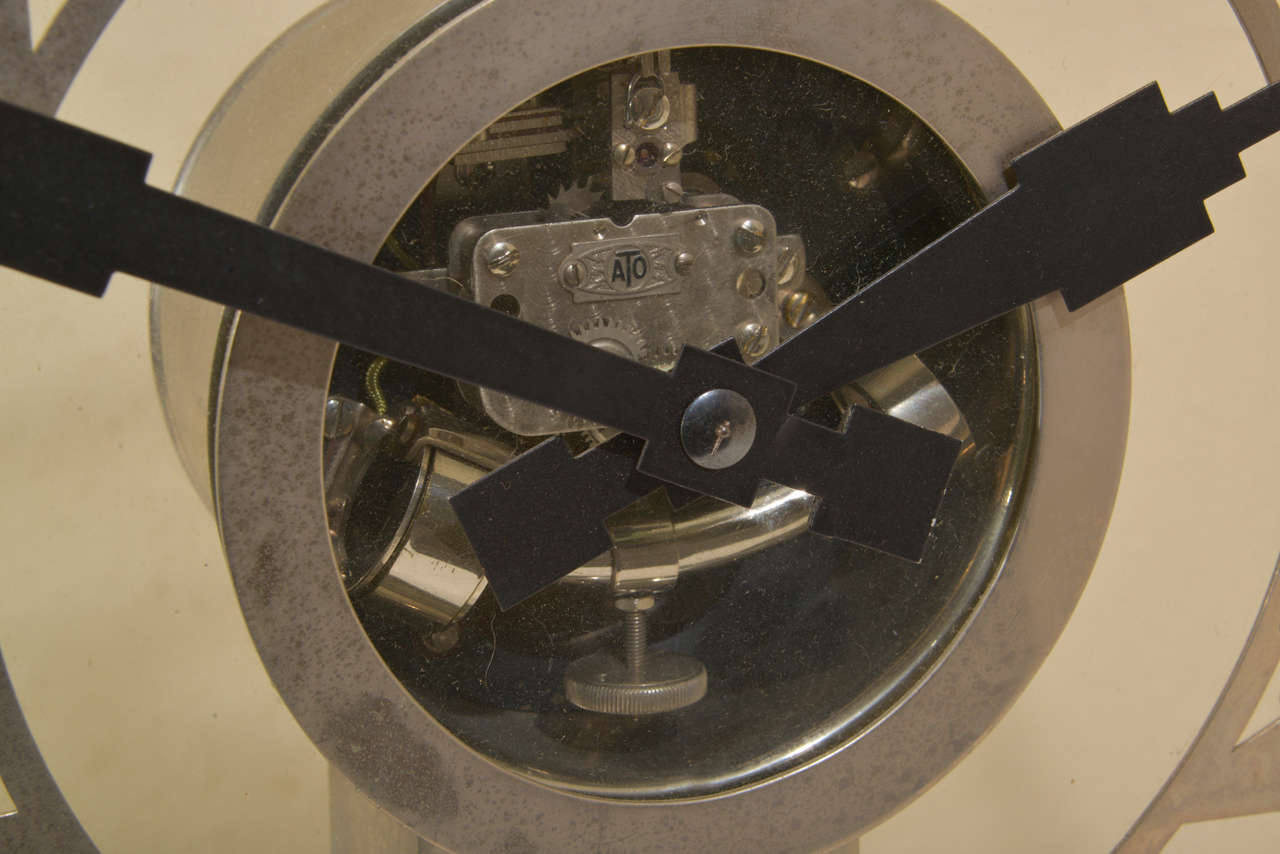 Art Deco Monumental Leon Hatot (ATO) Electro-Mechanical Clock