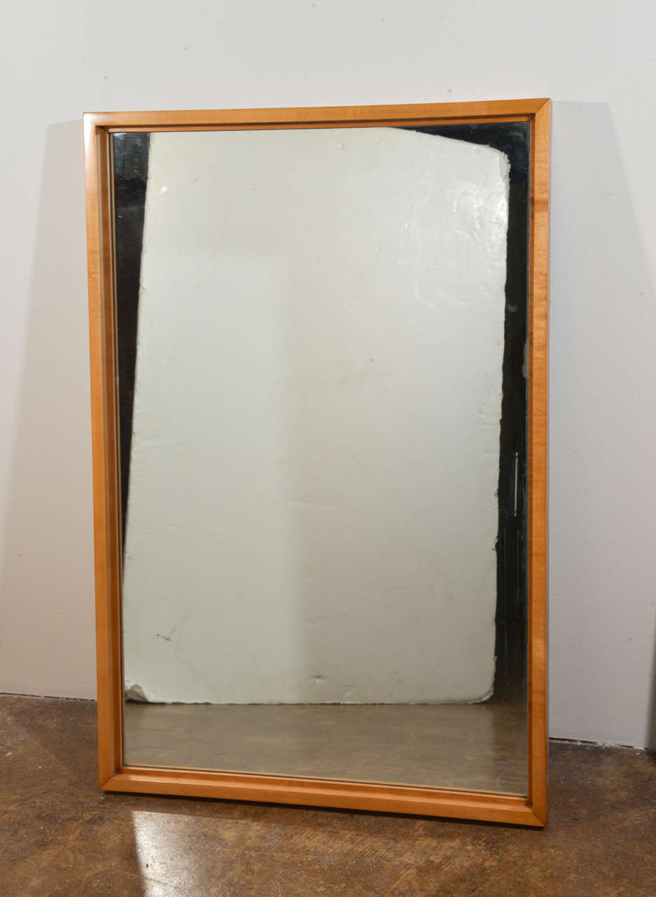Bryce Originals mirror in clean solid maple frame.  
Excellent condition, dated Jan 22, 1957 verso. 
Numerous silver printed labels and signature on original board backing.
Hangs horizontally or vertically, via wire.
The 2