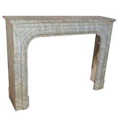 French Louis XIV Style Cippolino Stone Fireplace 7