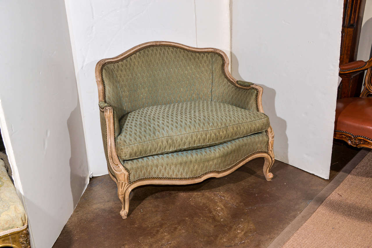 French Louis XV Style Small Settee For Sale