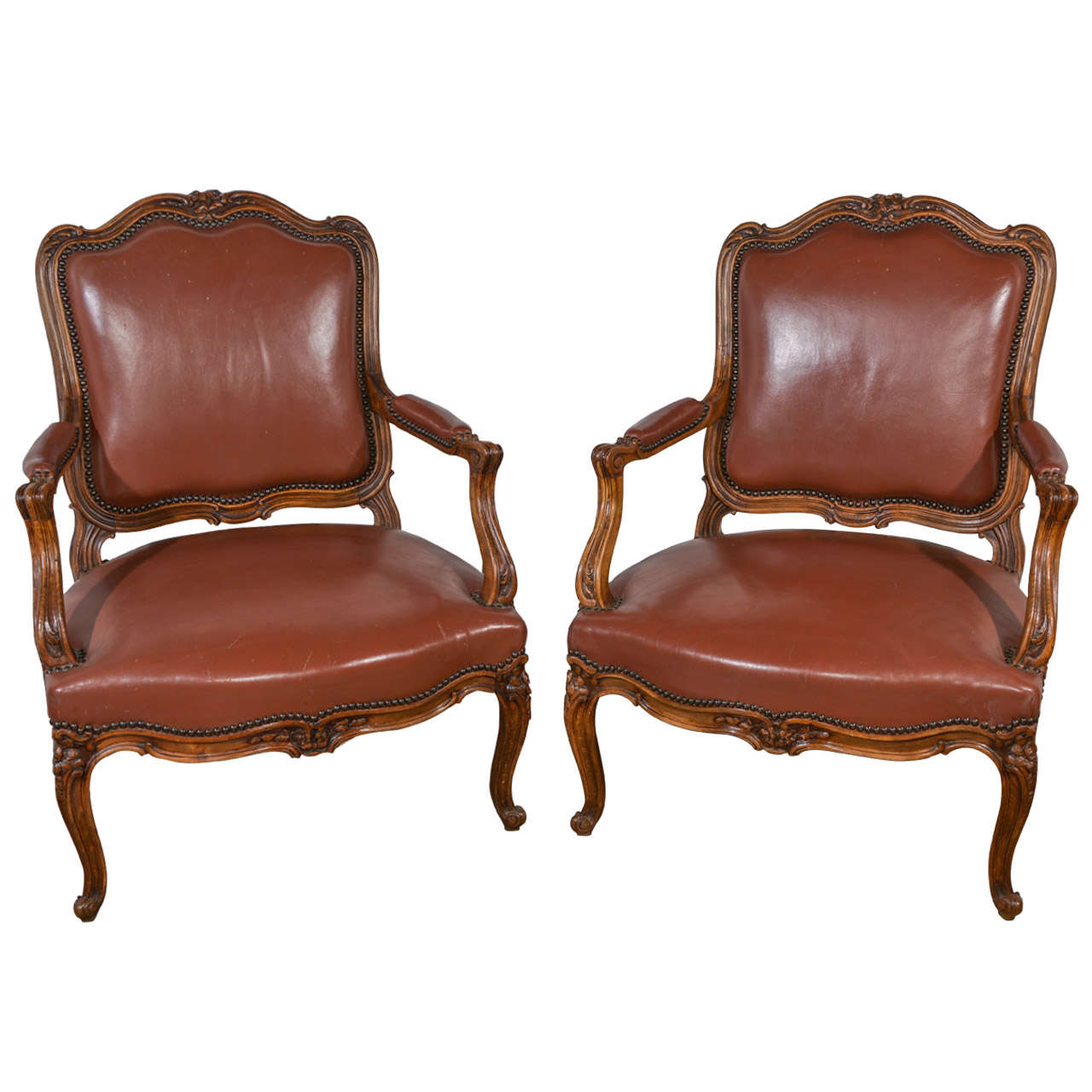 Pair of French Carved Chairs