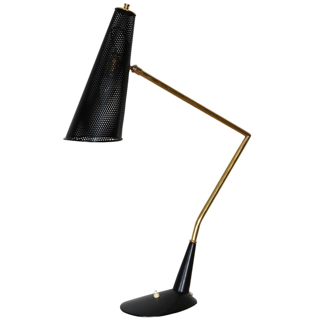 Great 1950's Table Lamp By Jacques Biny