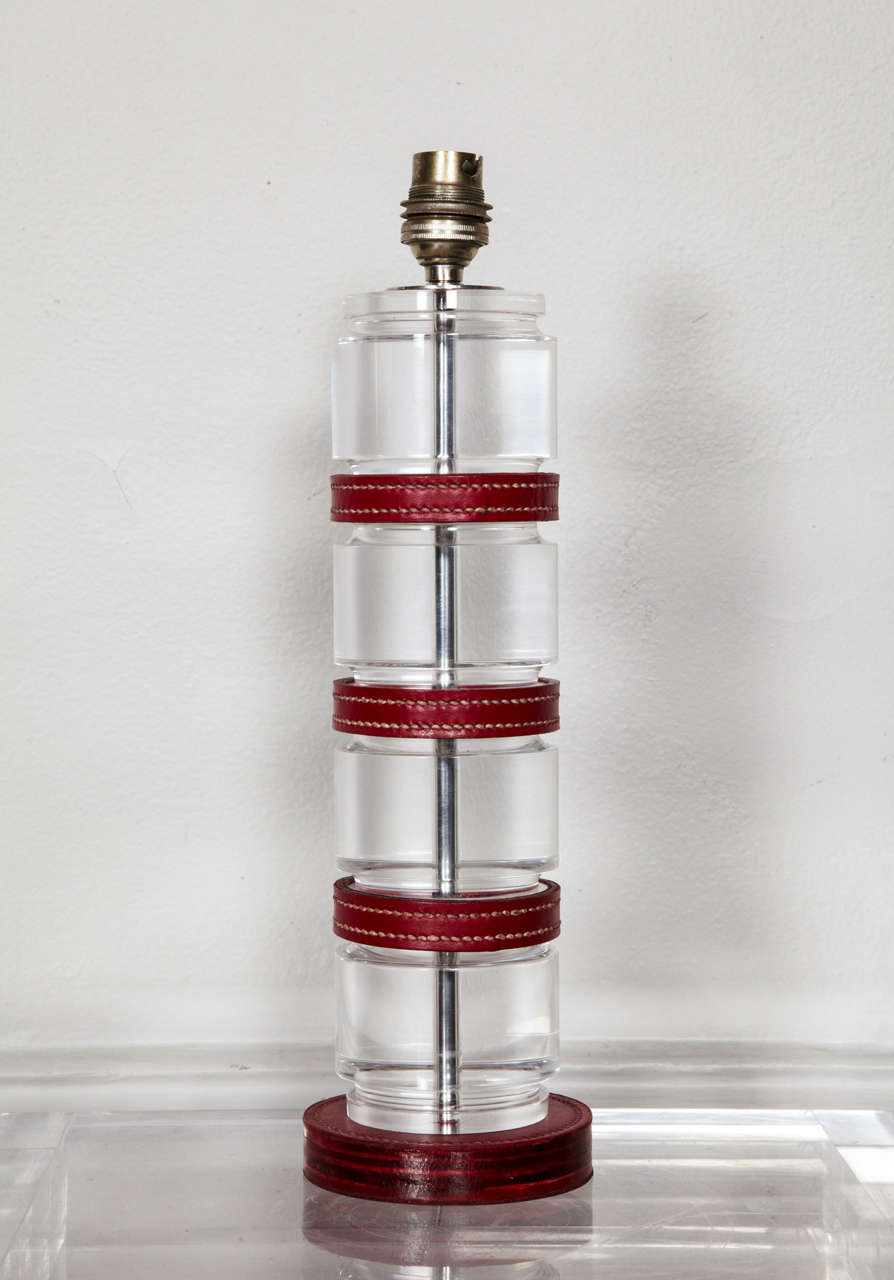 Gran par de lámparas de mesa de los años 70 de Hermes