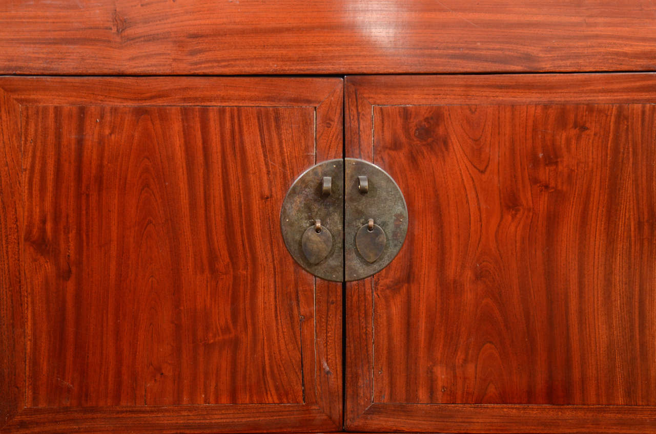 Antique Chinese Elm Wood Chest on Chest For Sale at 1stDibs