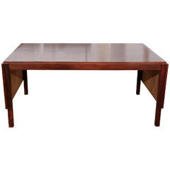 1960s Rosewood Dropleaf Dining Table