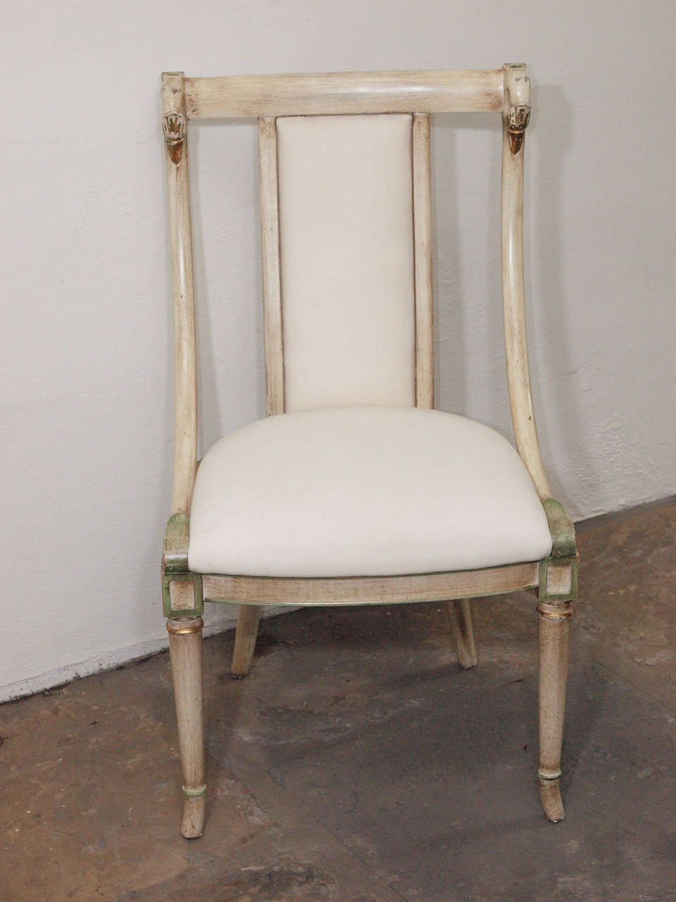Set of Six Painted Chairs