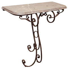 18th Century Wrought Iron Console