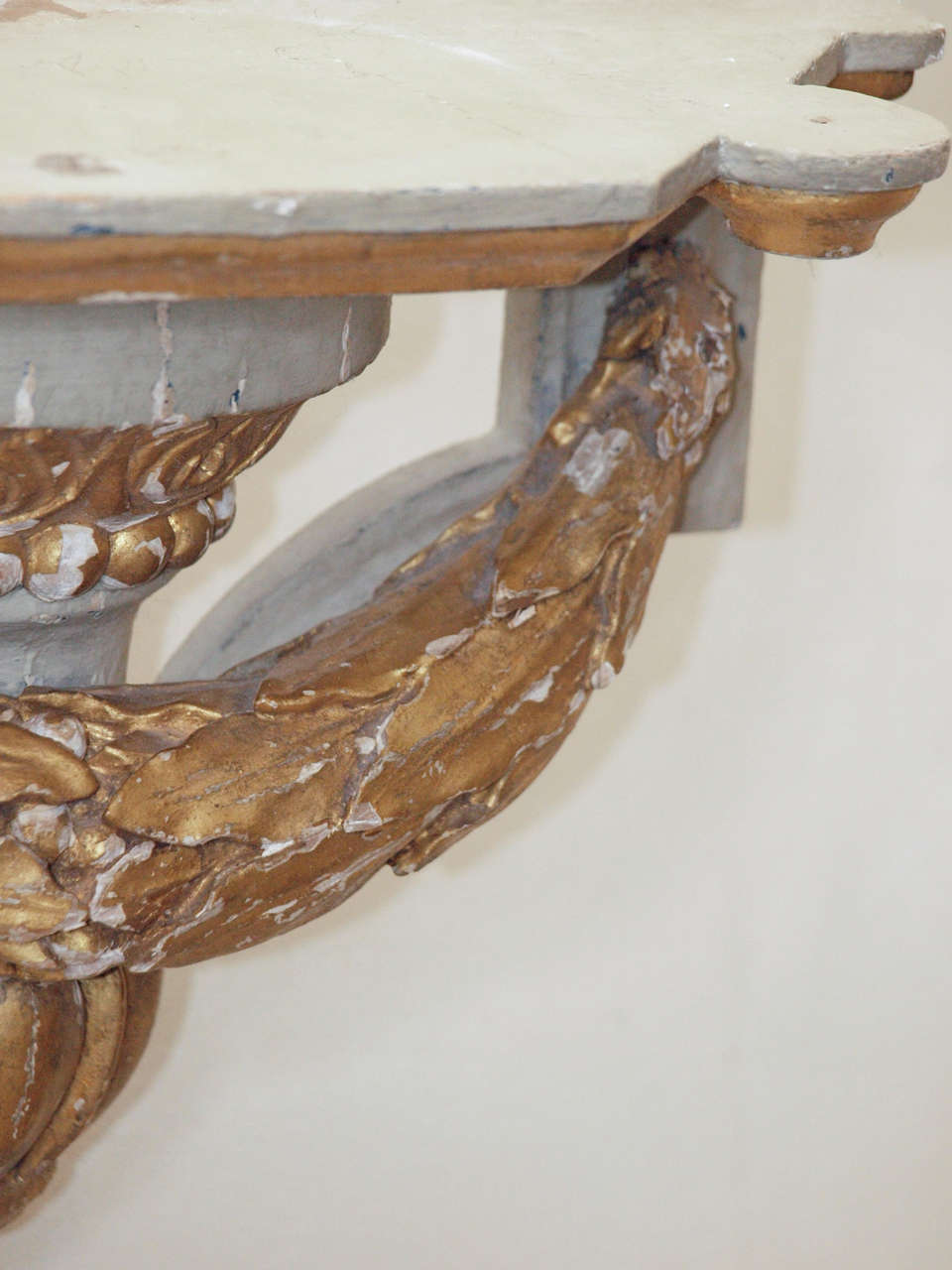 French Pair of 18th Century Carved Wall Brackets