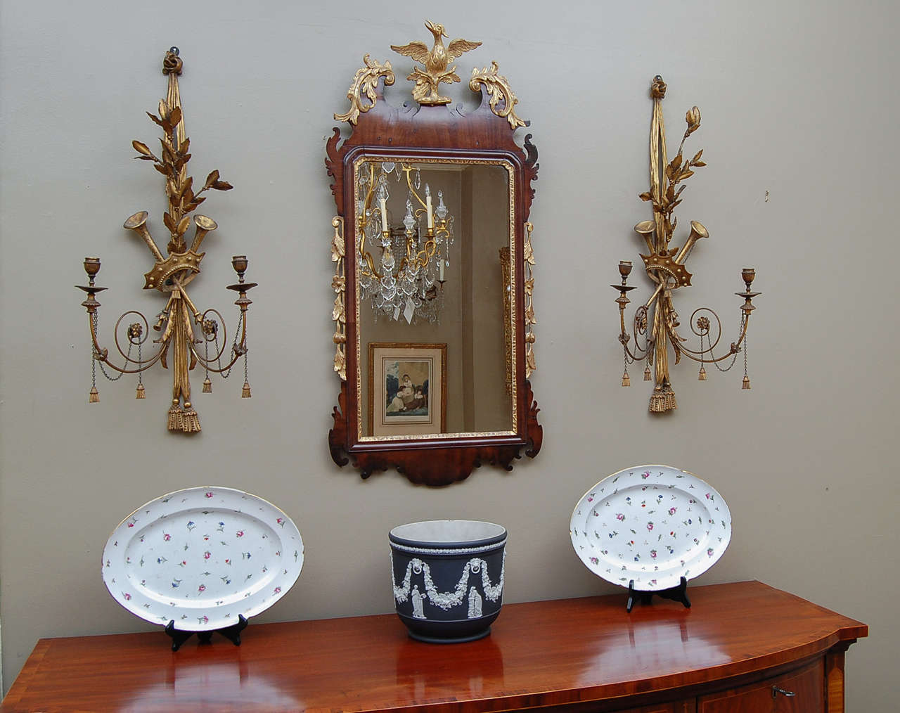 Pair of Vieux Paris Platters