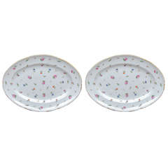 Pair of Vieux Paris Platters