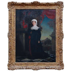 Antique Portrait of a Regency Lady