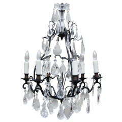 Louis XV Style Iron 
Crystal Chandelier