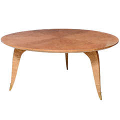 A Low Round Pedestal Table By Jallot