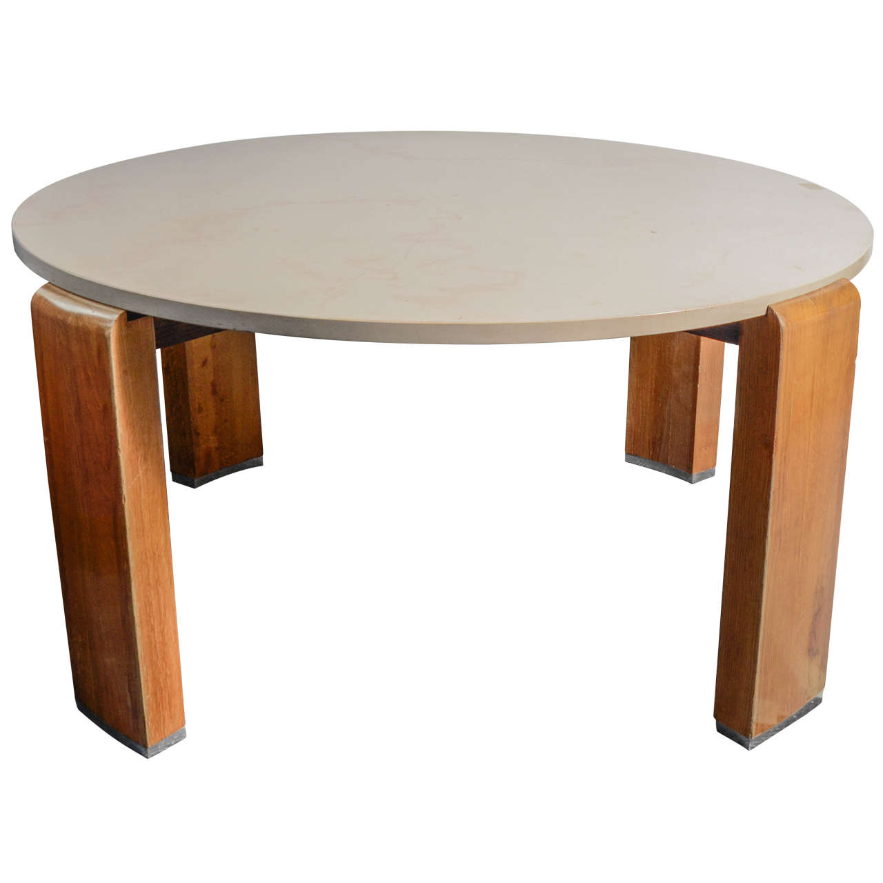 Round Pedestal Table By Jacques Adnet