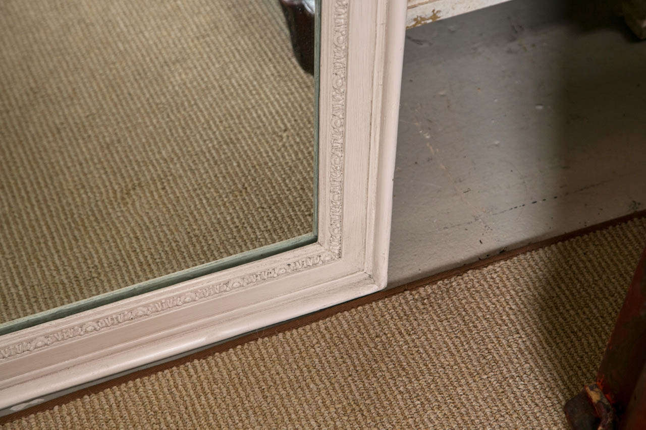 19 Century Kent White Painted Mirror For Sale 3