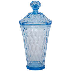 1920s Cut Glass Vase and Cover Designed by Edward Hald for Orrefors