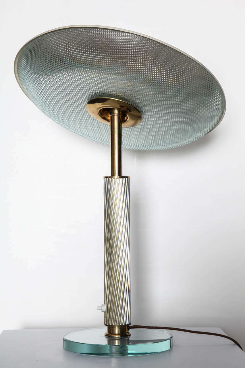Mid-20th Century Rare Table Lamp by Pietro Chiesa for Fontana Arte