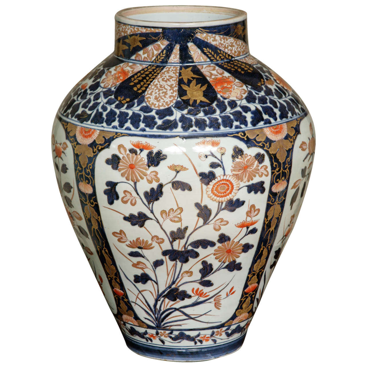 Grand vase Imari japonais du 17ème siècle