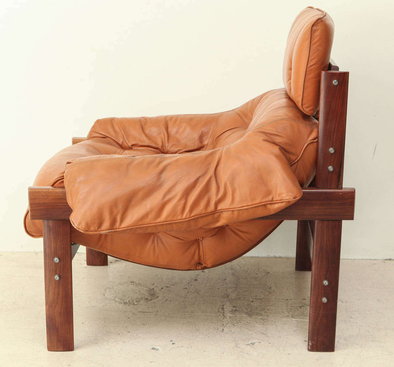 Percival Lafer Lounge Chair in Original Leather 2