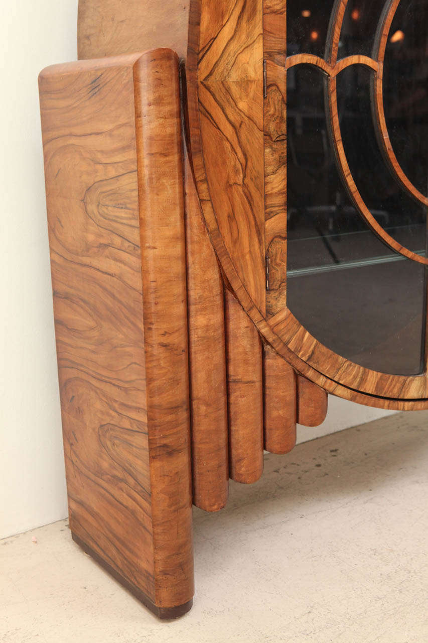Art Deco Burl Wood Cabinet 3
