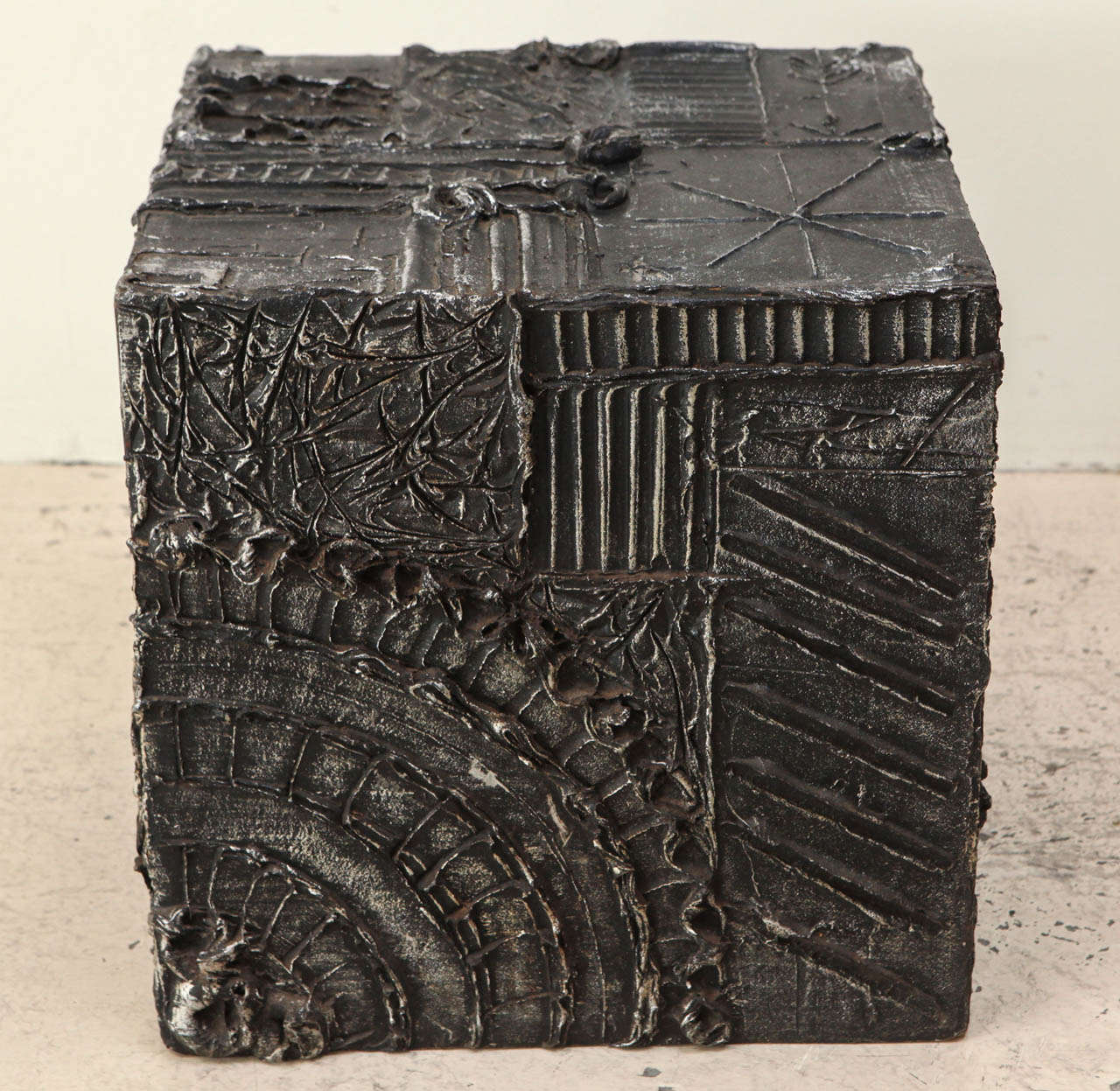 Brutalist Cube by Adrian Pearsall for Craft Associates In Excellent Condition In Los Angeles, CA