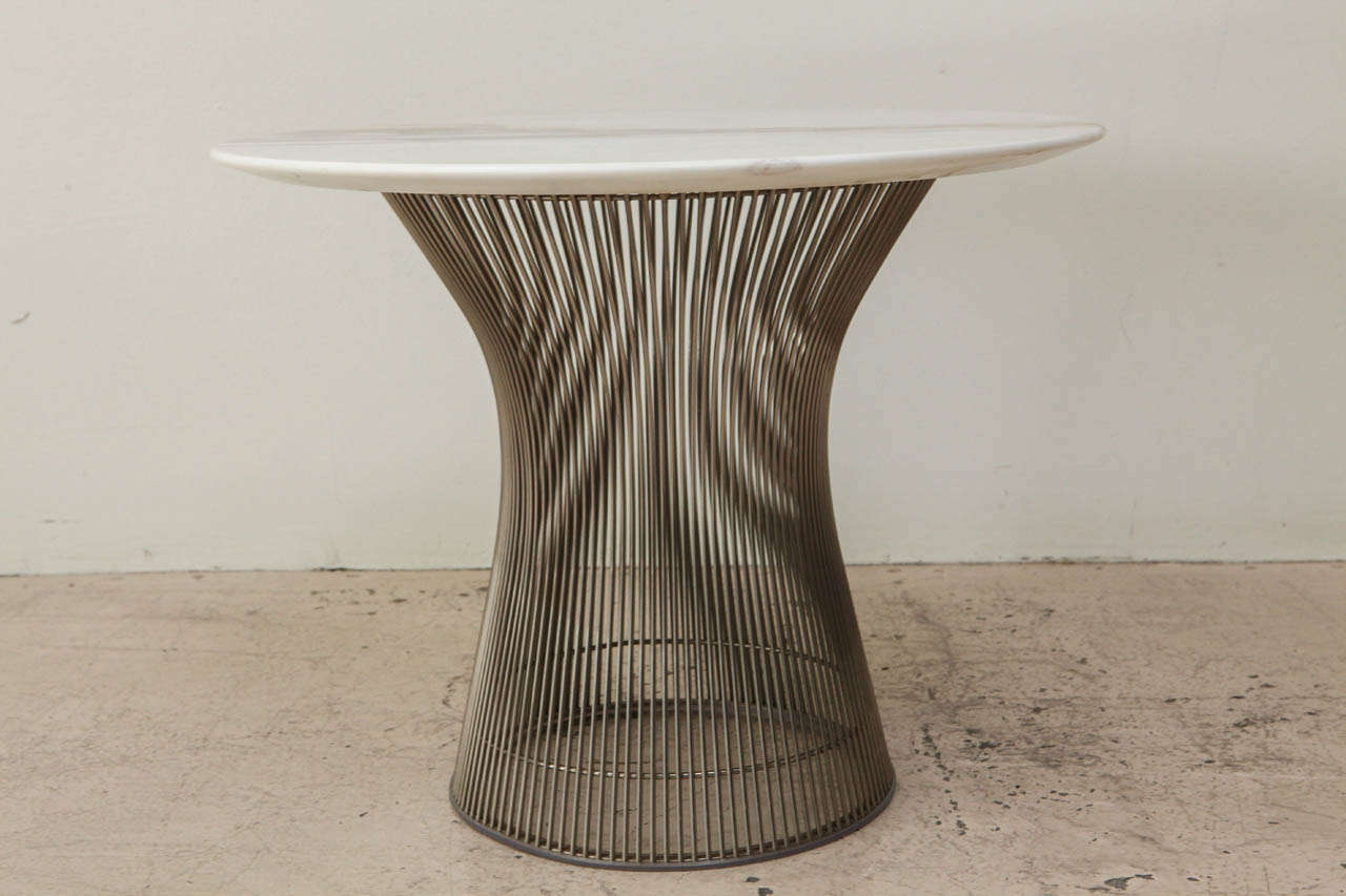 Mid-20th Century Marble Top Side Table by Warren Platner for Knoll