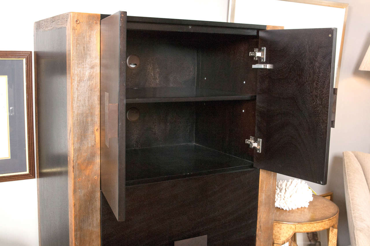 Ebonized Cabinet In Excellent Condition In Stamford, CT