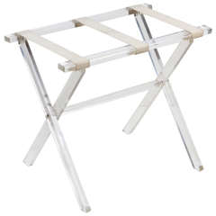 Vintage Folding Lucite Luggage Rack by Scheibe