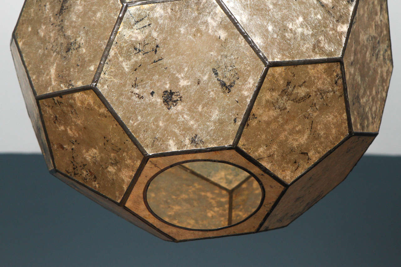 American Robert Lewis 12-Inch Mica Globe Pendant