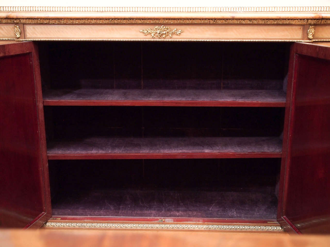 19th Century Antique French Charles X Satinwood Sideboard, circa 1820-1840