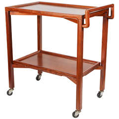 Mid Century Teak Bar Cart