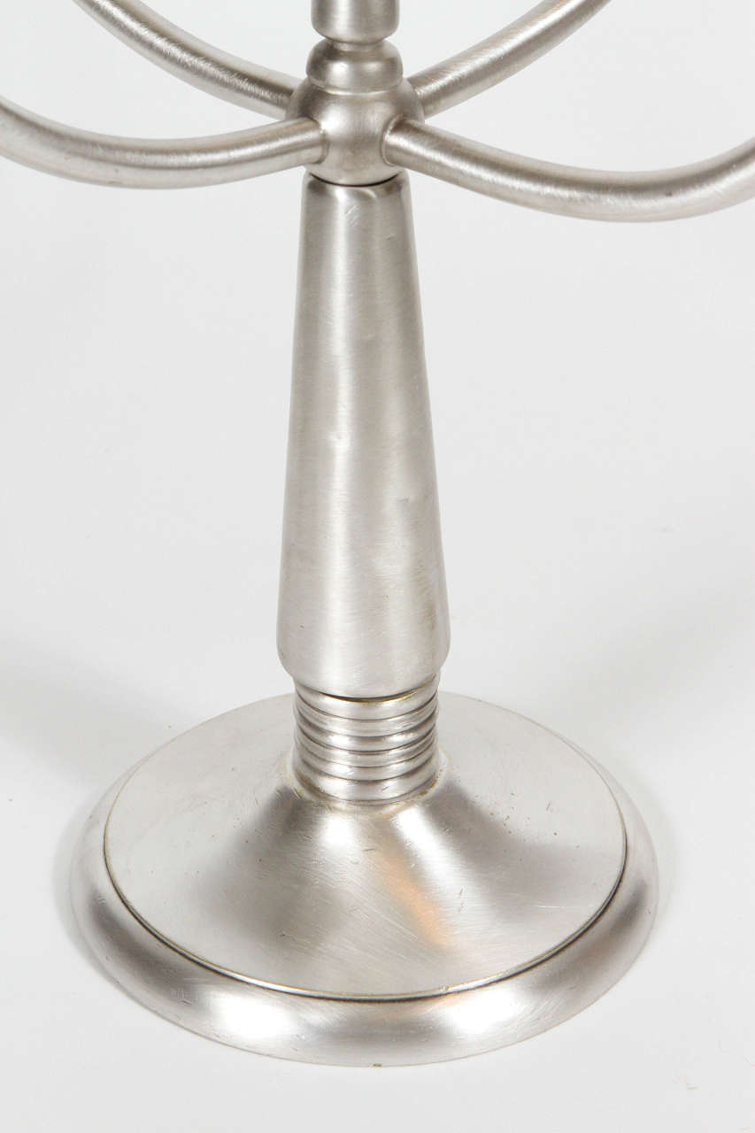 Vintage Hotel Silver Candelabra In Excellent Condition For Sale In Pasadena, CA