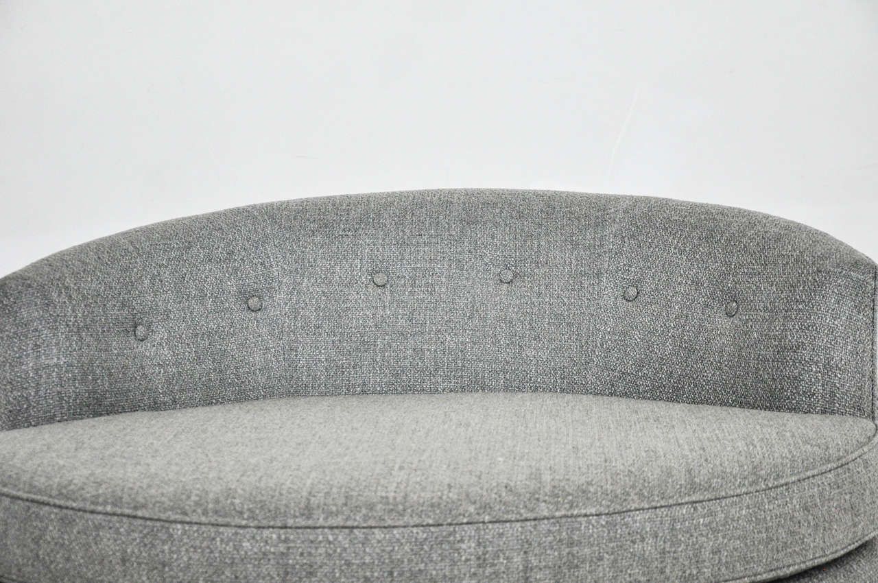 20th Century Large Milo Baughman Swivel Chair