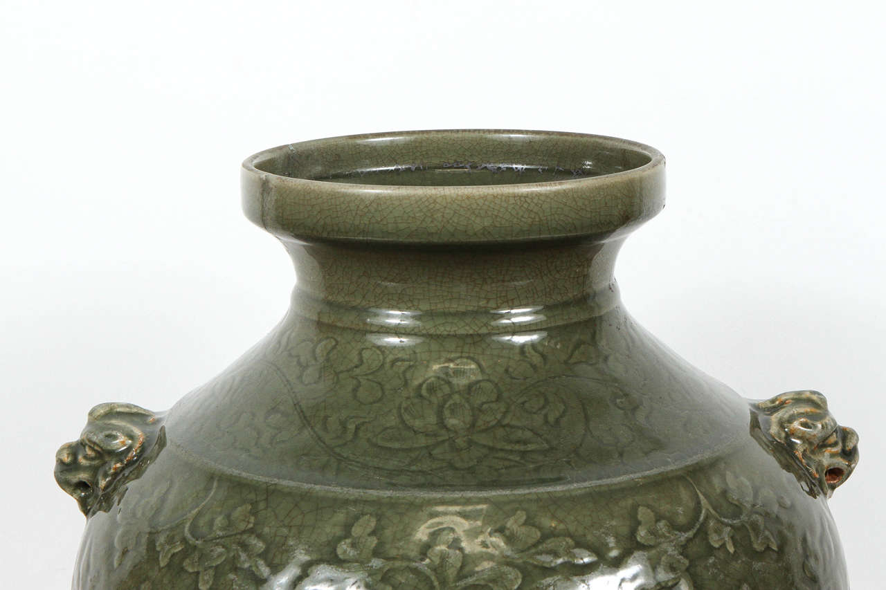 Chinese Export Celadon Chinese Green Vase