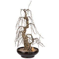 Tall Bronze Bonsai Tree Sculpture 3