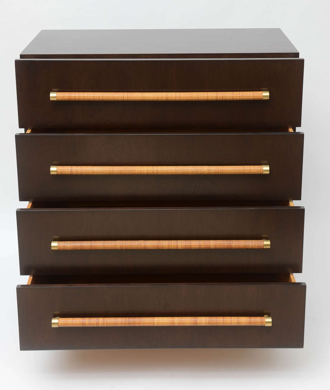 Brushed Tall Chest of Drawers by T. H. Robsjohn-Gibbings for Widdicomb