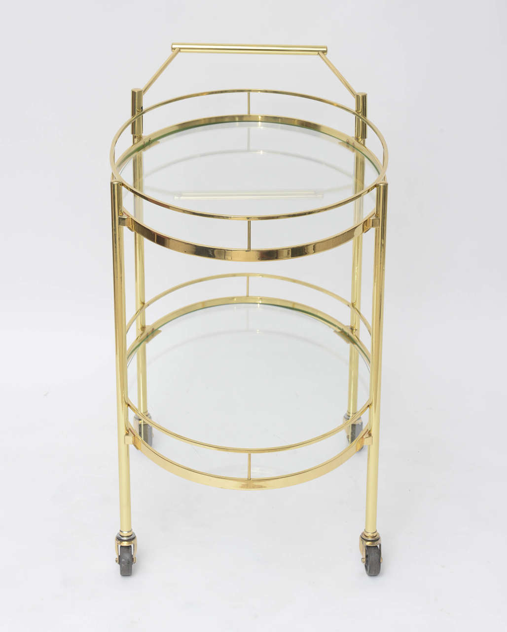 Polished Brass Bar Cart 4