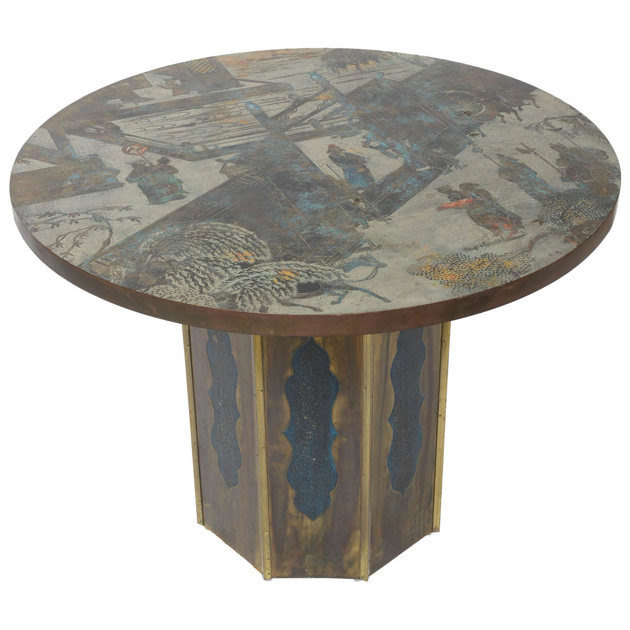 "Chan" Center Hall Table by Philip and Kelvin LaVerne