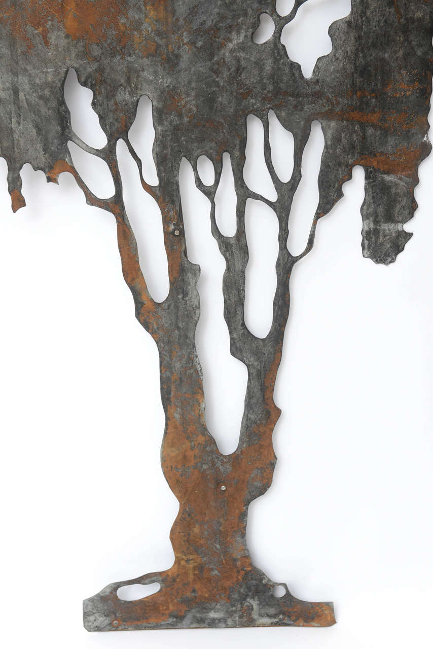 Hand-Crafted Hand-Cut Sheet Metal Tree