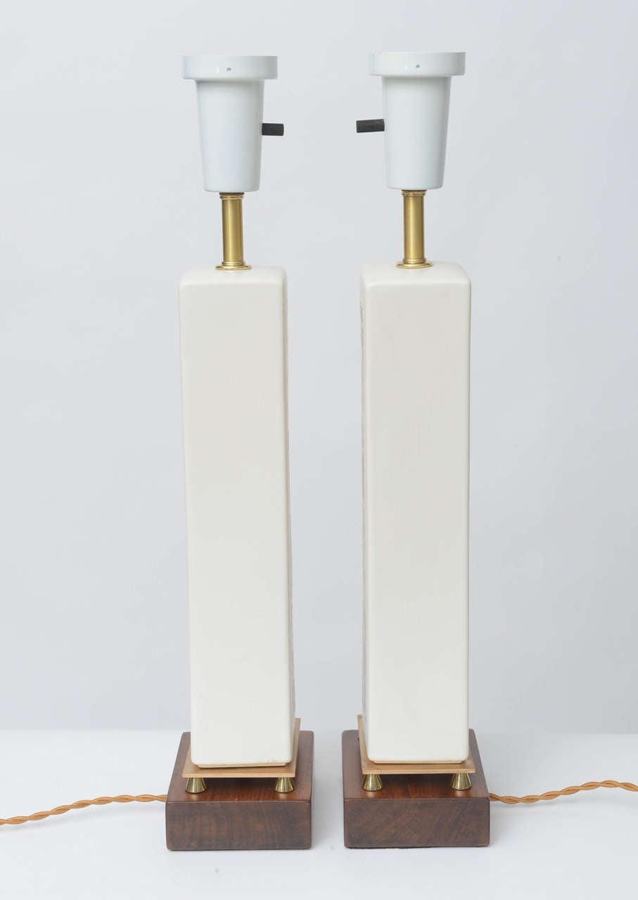 Pair of 1960s Georges Briard Table Lamps In Excellent Condition In North Miami, FL